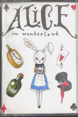 alice in wonderland cassette cover